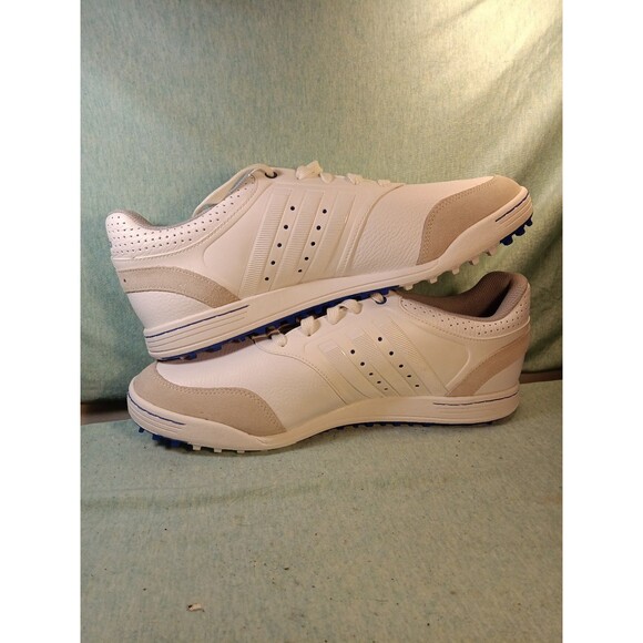 Adidas Golf Shoes  White Men's Adicross 3 Spikeless Leather Sz 12 NWOT - Picture 1 of 6